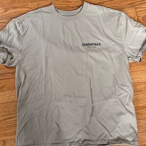 Fear of God Essentials T-shirt Reflective 100% authentic Cream Brown Tan